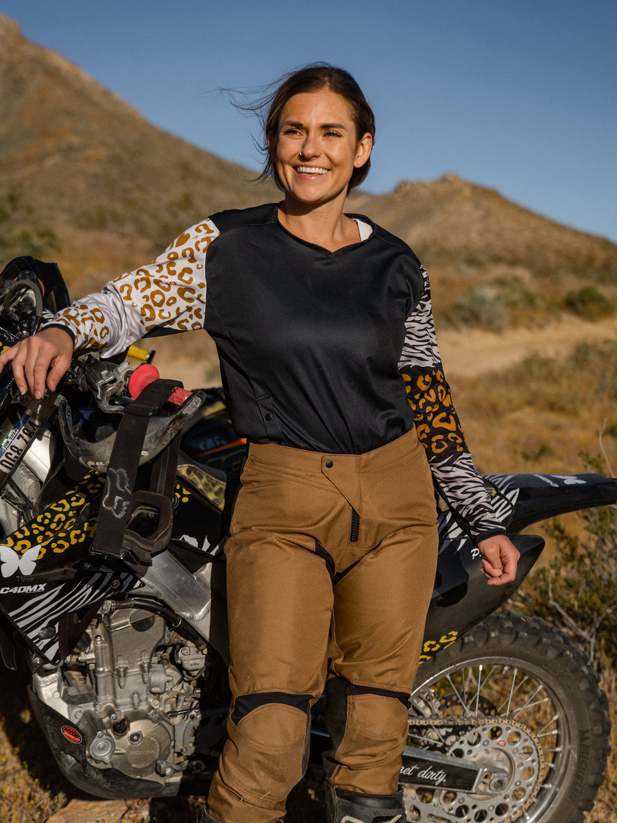 Animal Print Women's Dirt Bike Jersey - MCREY MOTOCROSS CO.