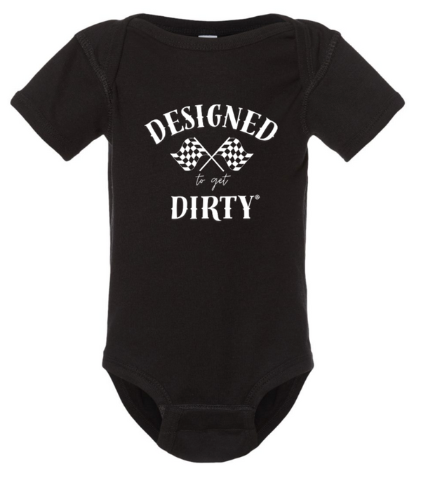 Checkered Flags Baby Onesie