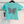 Cargar imagen en el visor de la galería, Teal youth short sleeve shirt with a checkered butterfly on the back
