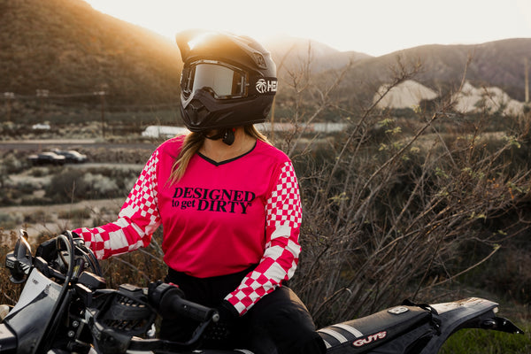 MCREY Checkers Women's Dirt Bike Jersey