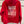 Load image into Gallery viewer, Red hoodie with 'Mini Moto Social Club' text on the back, hanging against a white background.
