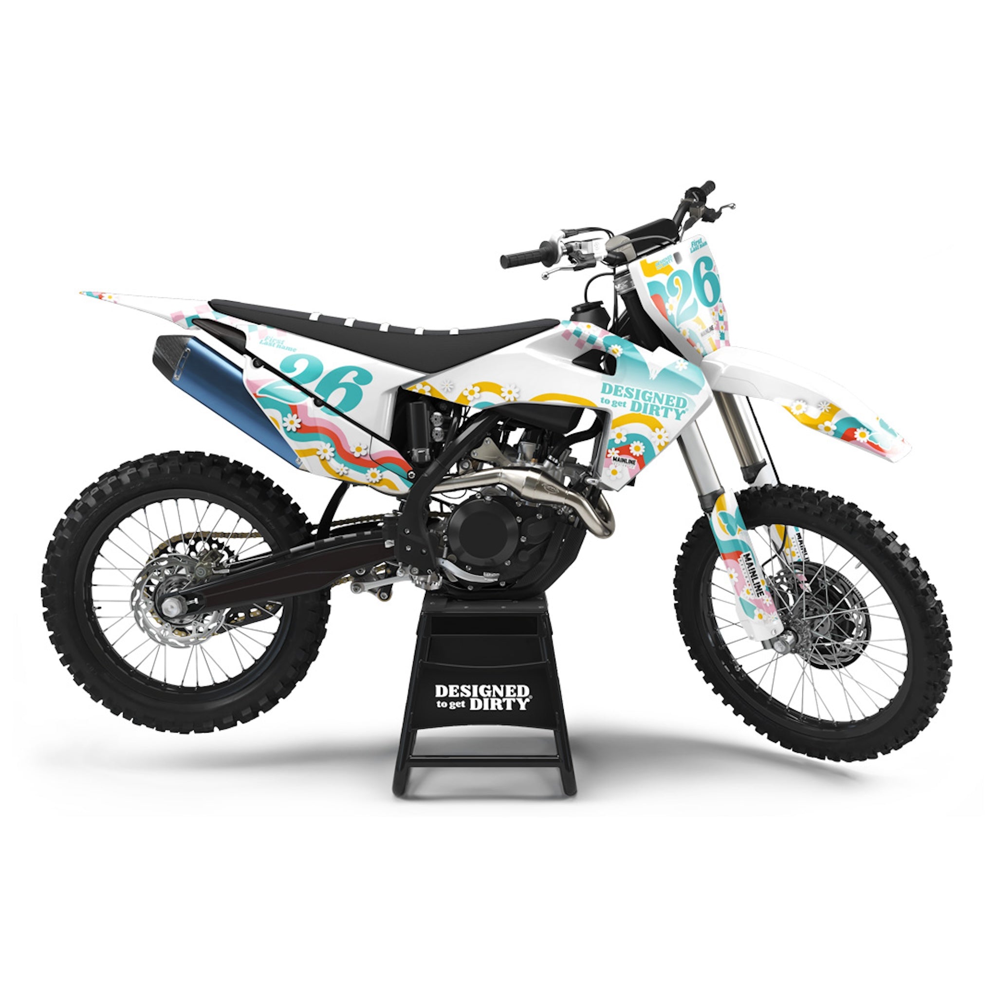 Flower Power Dirt Bike Graphics Kit – MCREY MOTOCROSS