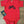 Load image into Gallery viewer, red baby onesie with a black butterfly dirt bike on it
