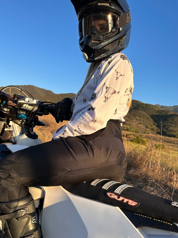 Women's Dirt Bike Pants in Black- MCREY MOTOCROSS CO.